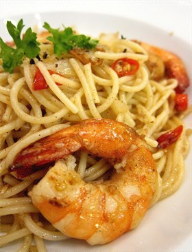 Prawn Aglio Olio