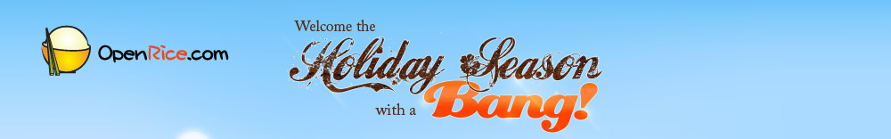Welcome the Holiday Season with a Bang!