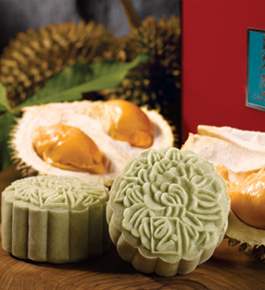 Durian Mooncakes PeonyJade MSW Durian in Organic andan Snowskin