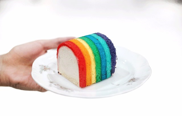durian rainbow ice cream cake