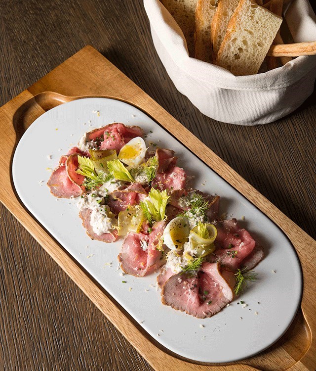 Bread Street Kitchen's Roasted Veal Carpaccio