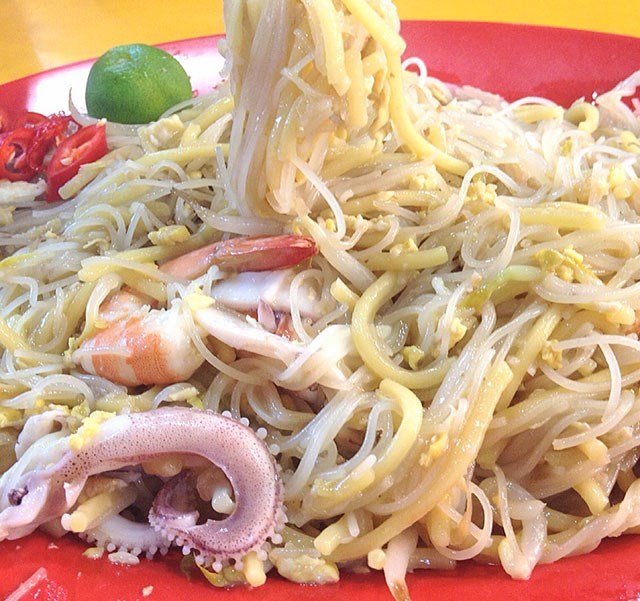 ah hock fried hokkien noodles