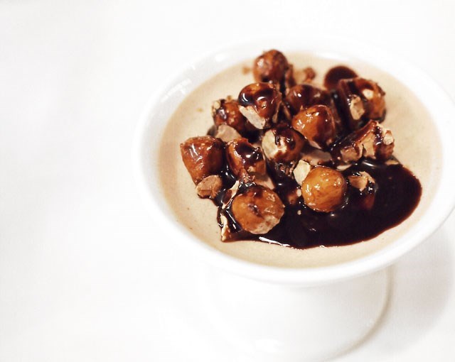 hazelnut panna cotta