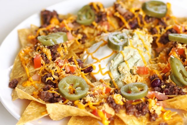 beef burrito nachos
