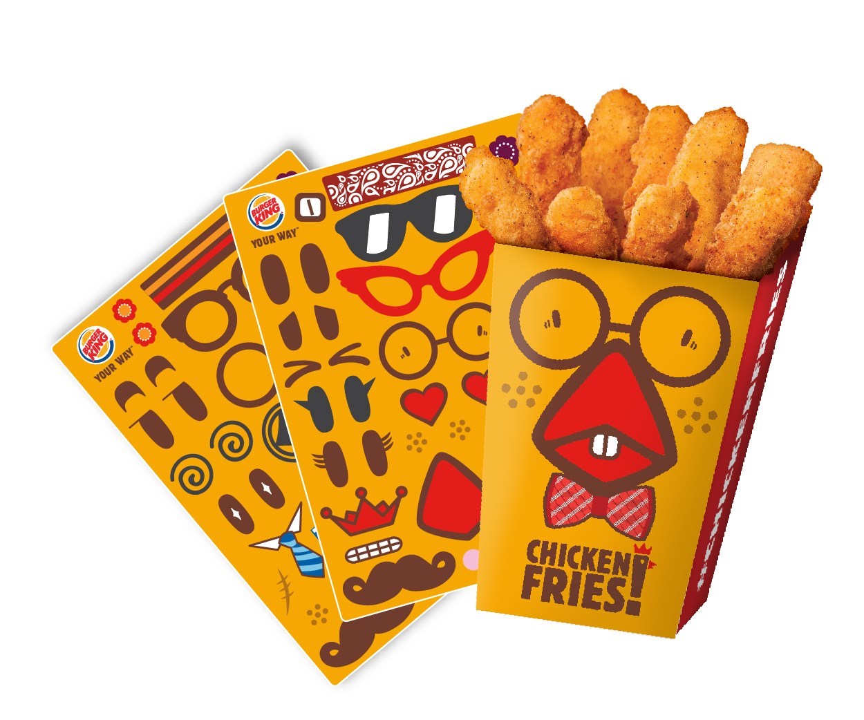 Burger King Chicken Fries’ Stickers