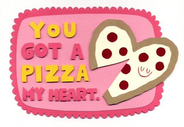valentine's day pizza